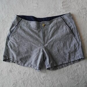 Columbia PFG Shorts Womens Size 8 Inseam 6"  Blue‎ Anchors Nautical